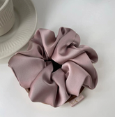 Dusty Rose Satin Scrunchie