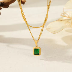 Emerald Layered Necklace