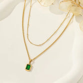 Emerald Layered Necklace