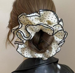 Paris Polka Scrunchie