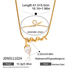 Twirl Drop Necklace
