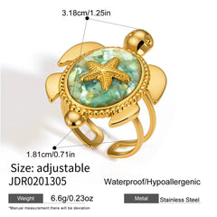 Sea Turtle Signet Ring