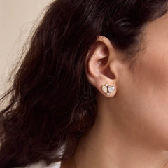 Heart Crystal Studs