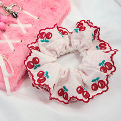 Cherry Whirl Scrunchie