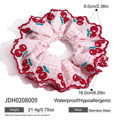 Cherry Whirl Scrunchie