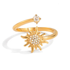 Sunburst Zircon Ring