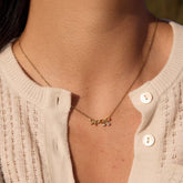Ribbon Sparkle Necklace