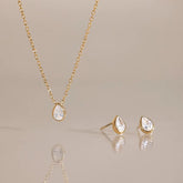 Teardrop Crystal Jewelry Set