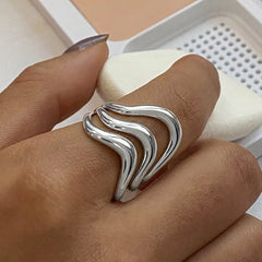 Triple Wave Ring