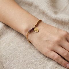 Leaf Beaded Bracelet