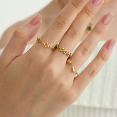Heart String Ring