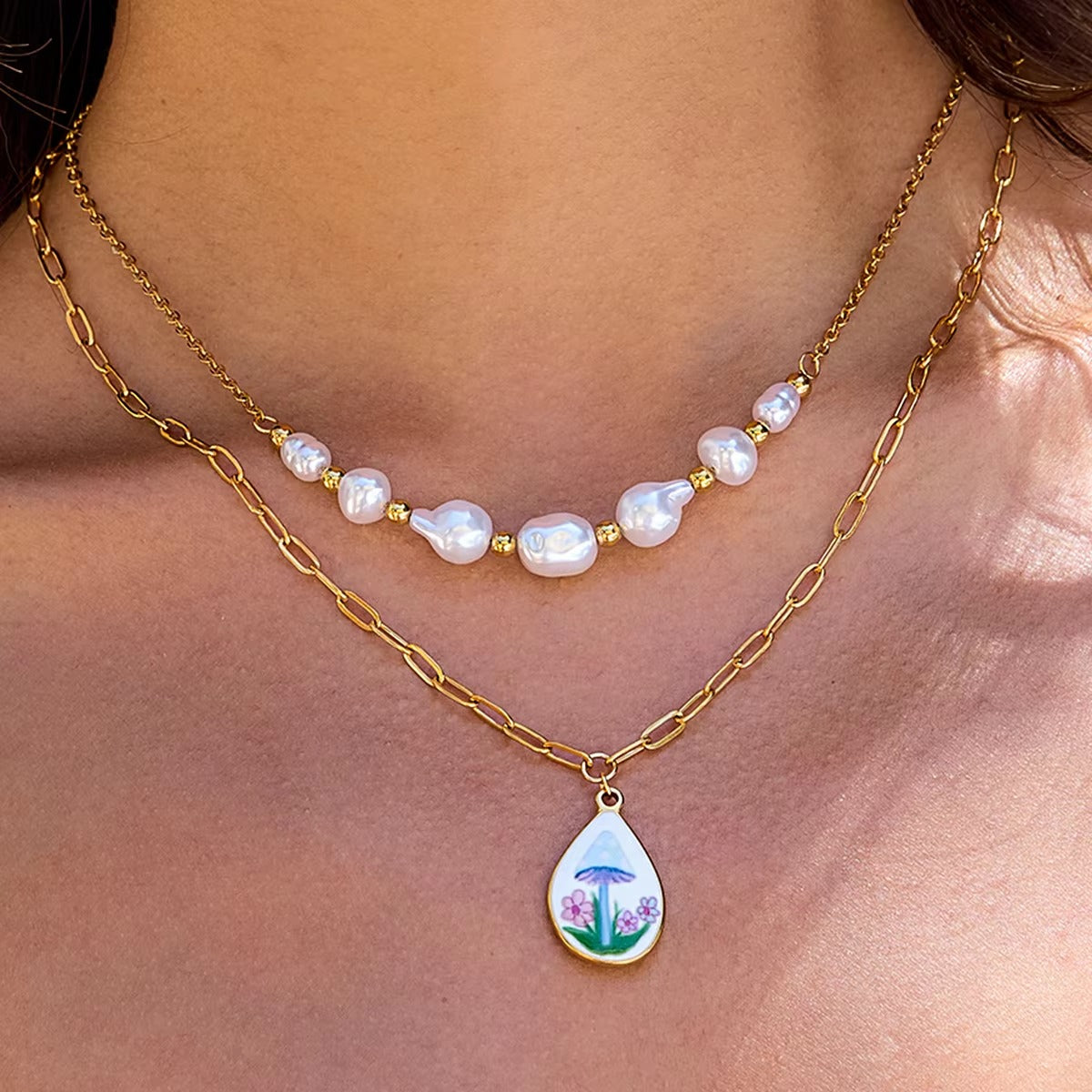 Paint Drop & Pearls Set