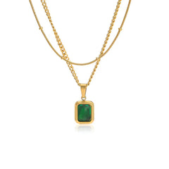 Emerald Layered Necklace