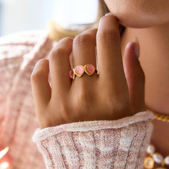 Blushing Heart Ring