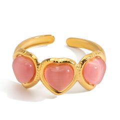 Blushing Heart Ring