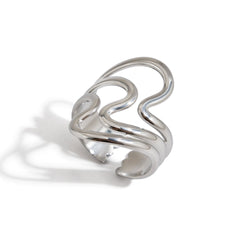 Silver Wave Ring