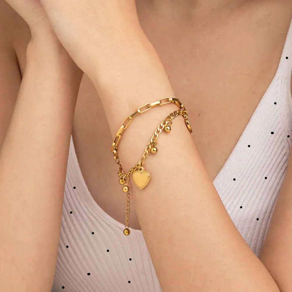 Sweetheart Layered Bracelet