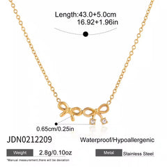 Ribbon Sparkle Necklace