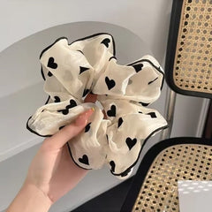 Monochrome Organza Hair Scrunchies