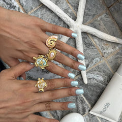 Shell-Crab Statement Ring