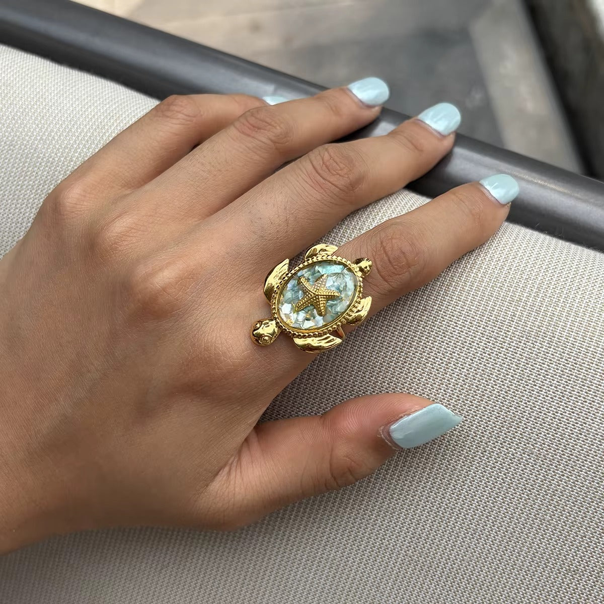 Sea Turtle Signet Ring
