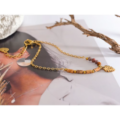 Leaf Beaded Bracelet
