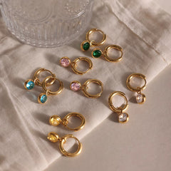 Colorful Huggie Hoop Earrings