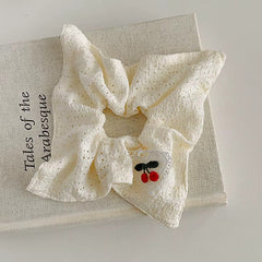 Cherry Heart Scrunchie
