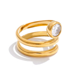 Glow Spiral Ring