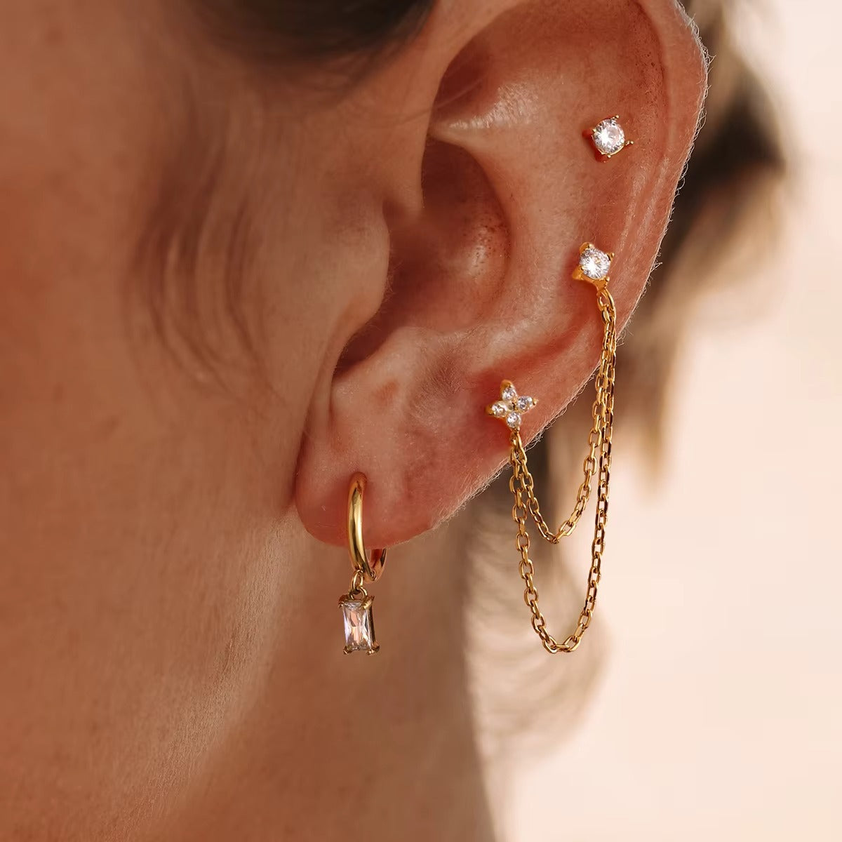 Lynx Chain Earrings