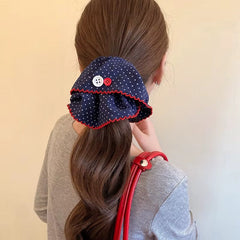 Retro Polka Scrunchie