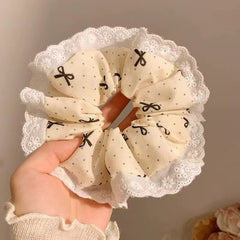 Bow & Lace Scrunchie