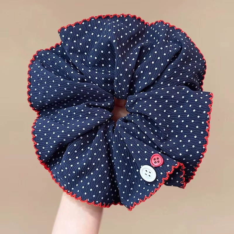 Retro Polka Scrunchie