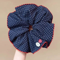 Retro Polka Scrunchie