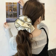 Paris Polka Scrunchie