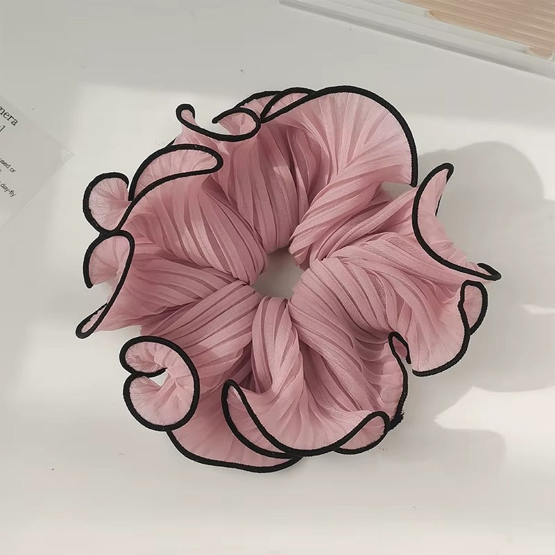 Pleated Mesh Scrunchie
