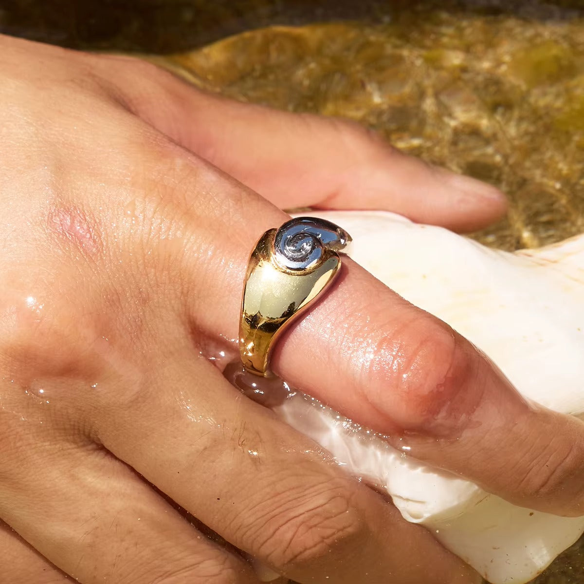 Mixed Shine Ring