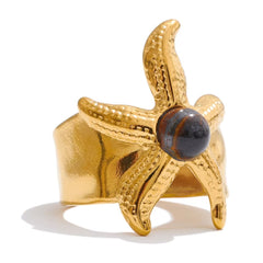 Starfish Statement Ring