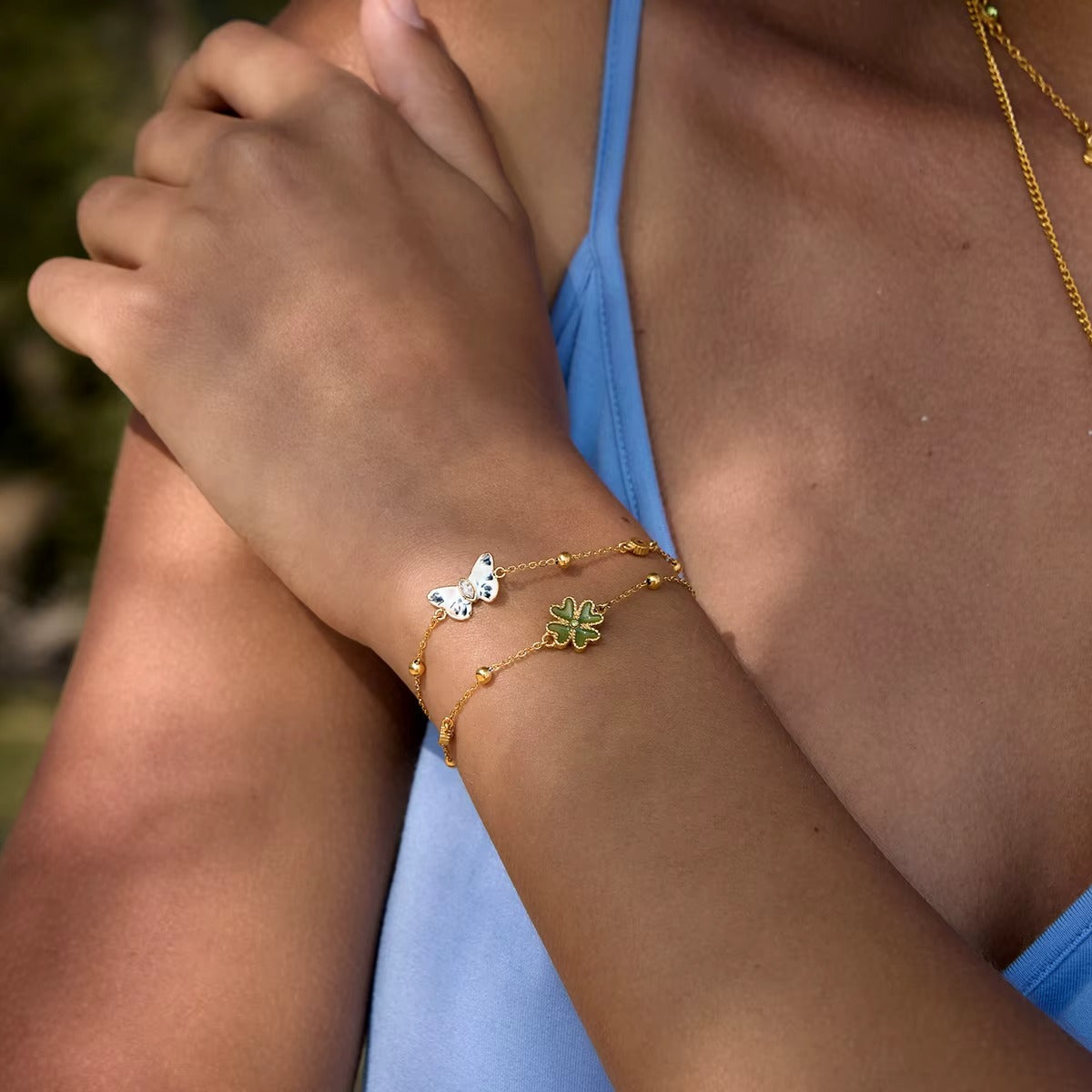 Butterfly Layered Bracelet