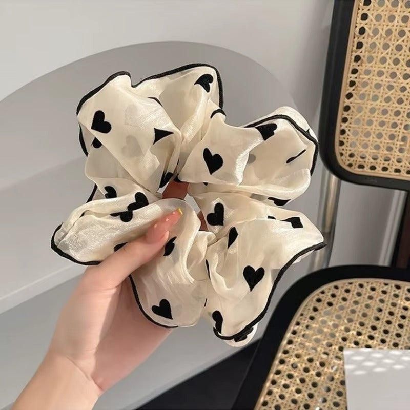Monochrome Organza Hair Scrunchies