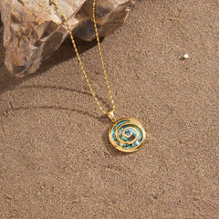 Abalone Swirl Necklace