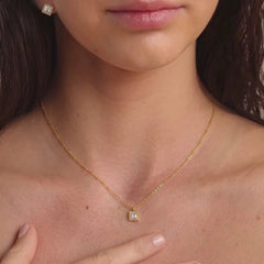Square Crystal Jewelry Set
