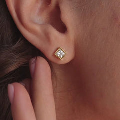 Square Crystal Jewelry Set