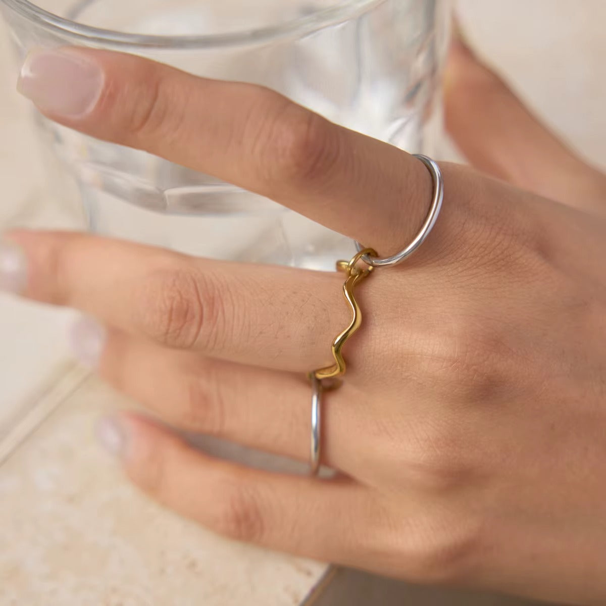 Two-Tone Ring Set