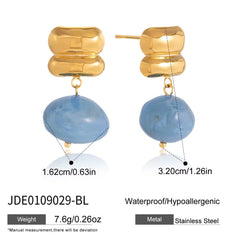 Blue Drop Earrings