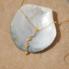 Y-Drop Charm Necklace