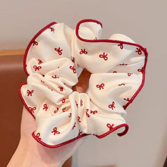 Red Mini-Bow Scrunchie