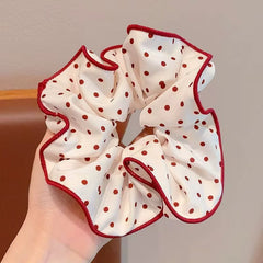 Classic Red Polka Scrunchie